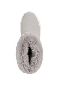 Geox Śniegowce kolor szary. Nosek buta: okrągły. Kolor: szary. Materiał: guma. Szerokość cholewki: normalna #6