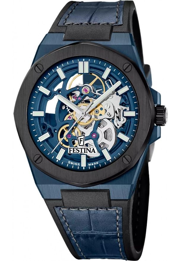 Zegarek Festina Zegarek męski Festina F22011-1 niebieski. Kolor: niebieski