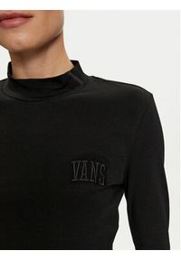Vans Bluzka Mini Mock Neck Ls VN0007EZ Czarny Slim Fit. Kolor: czarny. Materiał: bawełna #5