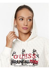 Guess Bluza W3BQ04 K9R31 Brązowy Regular Fit. Kolor: brązowy. Materiał: wiskoza #5