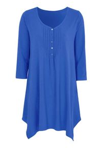 Cellbes Rozszerzana tunika z dżerseju Chabrowy female niebieski 38/40. Kolor: niebieski. Materiał: jersey #1