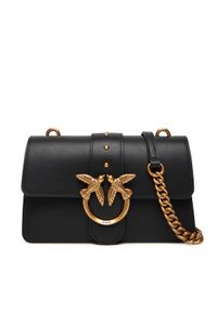 Pinko - PINKO Torebka Love One Mini ST.CL Al 25-26 PLTT 105856 A0F1 Czarny. Kolor: czarny. Materiał: skórzane