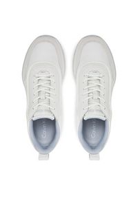 Calvin Klein Sneakersy Runner Lace Up Mesh Mix HW0HW02487 Biały. Kolor: biały. Materiał: skóra #3