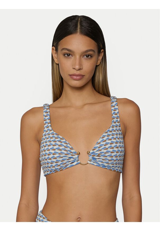 Seafolly Góra od bikini Mala 31467-230 Błękitny. Kolor: niebieski. Materiał: syntetyk