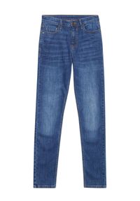 MOODO - Jeansy typu regular. Materiał: jeans. Wzór: gładki #5