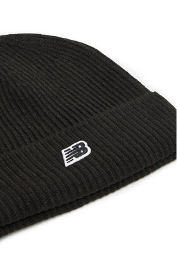 New Balance Czapka LAH53008BK Czarny. Kolor: czarny. Materiał: akryl