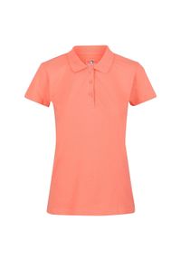 Regatta - Damska Koszulka Polo Sinton. Typ kołnierza: polo. Kolor: pomarańczowy