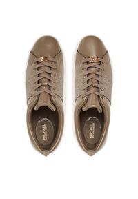 MICHAEL Michael Kors Sneakersy Keaton 43S5KTFS1L Beżowy. Kolor: beżowy. Materiał: skóra #5