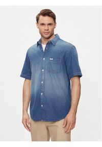 Wrangler Koszula jeansowa 112350183 Niebieski Regular Fit. Kolor: niebieski. Materiał: bawełna