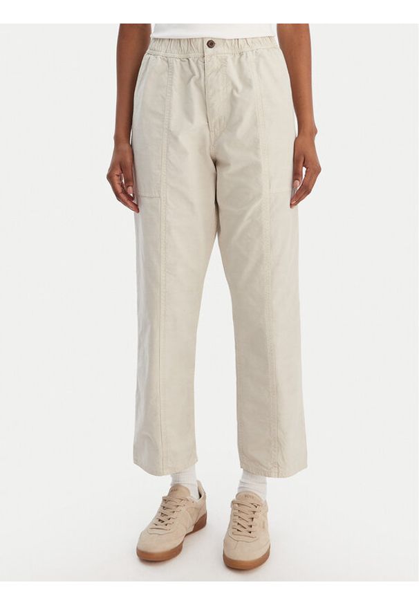 Quiksilver Spodnie materiałowe Triple Crown EQWNP03060 Beżowy Regular Fit. Kolor: beżowy. Materiał: bawełna