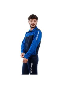 Dres piłkarski dla dorosłych Givova Luxury Visa granatowo-niebieski. Kolor: niebieski. Materiał: dresówka. Sport: piłka nożna