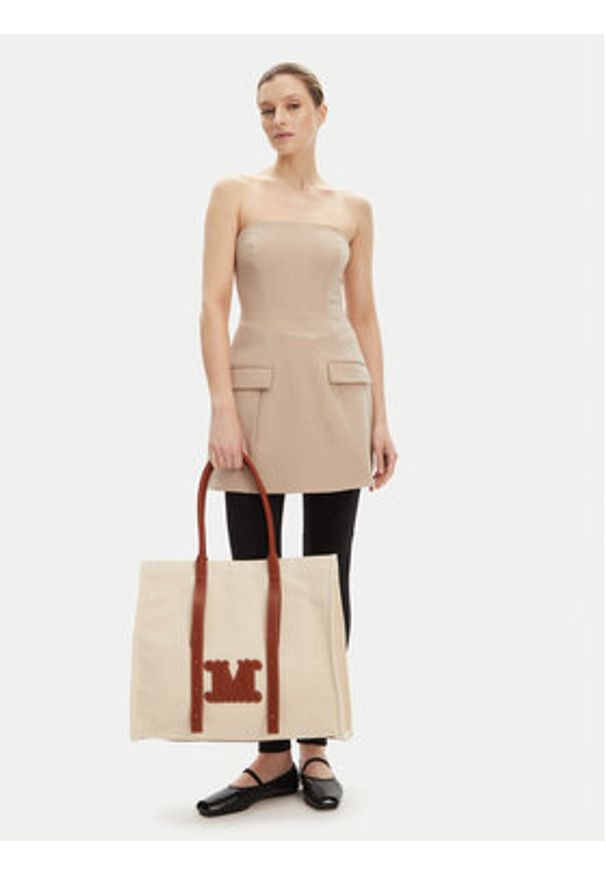 Max Mara Beachwear Torebka 2516511059650 Beżowy. Kolor: beżowy