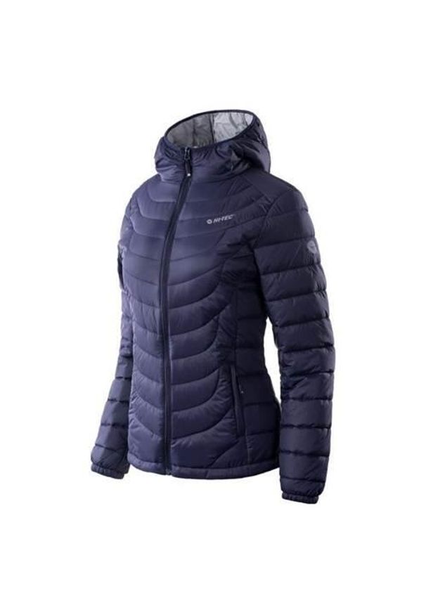 Hi-tec - Kurtka uniwersalna damska Hi-Tec Lady Nahia Insignia. Typ kołnierza: kaptur. Kolor: niebieski. Materiał: nylon. Sezon: zima, jesień. Sport: turystyka piesza