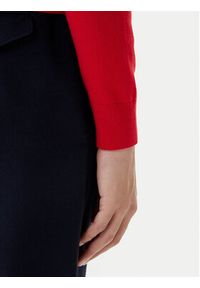 TOMMY HILFIGER - Tommy Hilfiger Sweter Essential Ssnl MW0MW39999 Czerwony Regular Fit. Kolor: czerwony. Materiał: bawełna #2