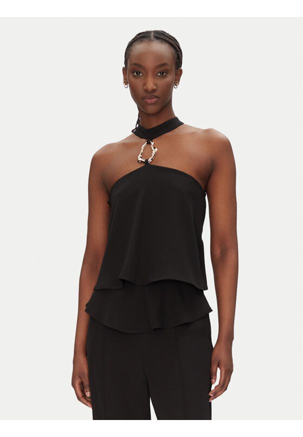 Rinascimento Kombinezon CFC0124143003 Czarny Regular Fit. Kolor: czarny. Materiał: syntetyk