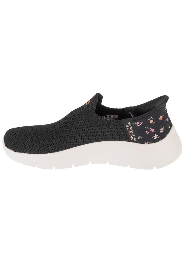 skechers - Buty sportowe Sneakersy damskie, Slip-Ins: GO WALK Flex - Sunset Rose. Kolor: czarny. Model: Skechers Sport. Sport: turystyka piesza