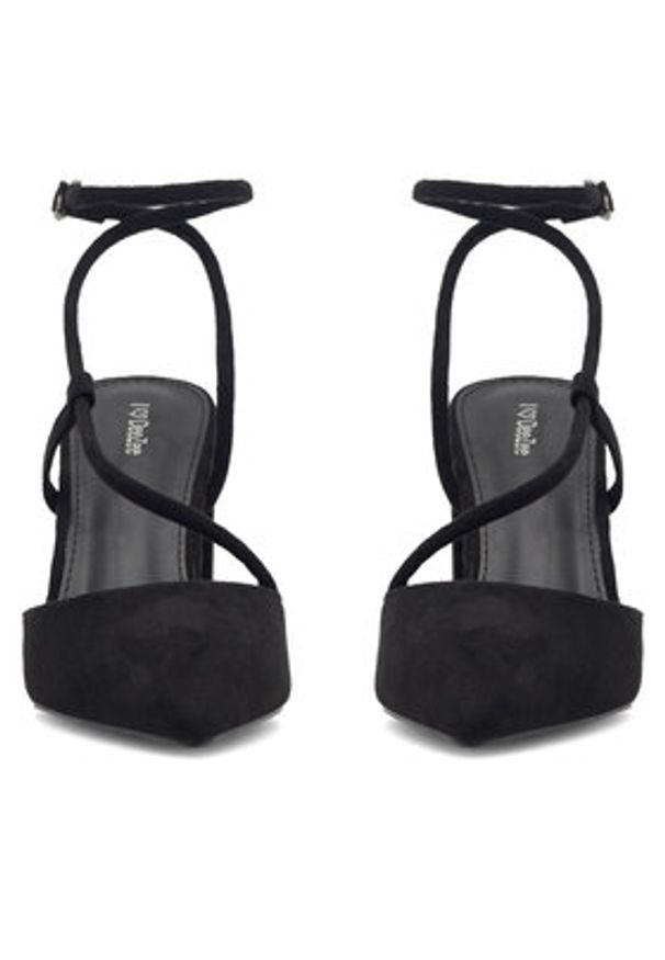 DeeZee Czółenka AISCHA KL-HH4587-21 Czarny. Kolor: czarny. Materiał: materiał