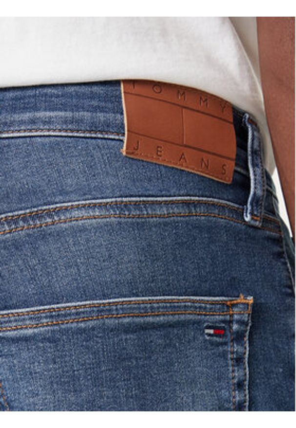 Tommy Jeans Jeansy DM0DM22203 Niebieski Slim Fit. Kolor: niebieski