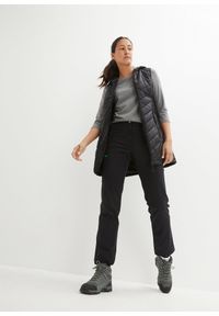 bonprix - Spodnie funkcjonalne z wygodnym paskiem, odpychające wodę. Kolor: czarny. Materiał: materiał #3