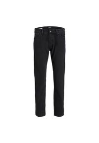 Jeans Jack & Jones Chris 912 czarny denim. Kolor: czarny. Materiał: denim, jeans. Sport: skateboard #1