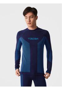 Togoshi Longsleeve THERMO TG22-TSML500 Granatowy Slim Fit. Kolor: niebieski. Długość rękawa: długi rękaw