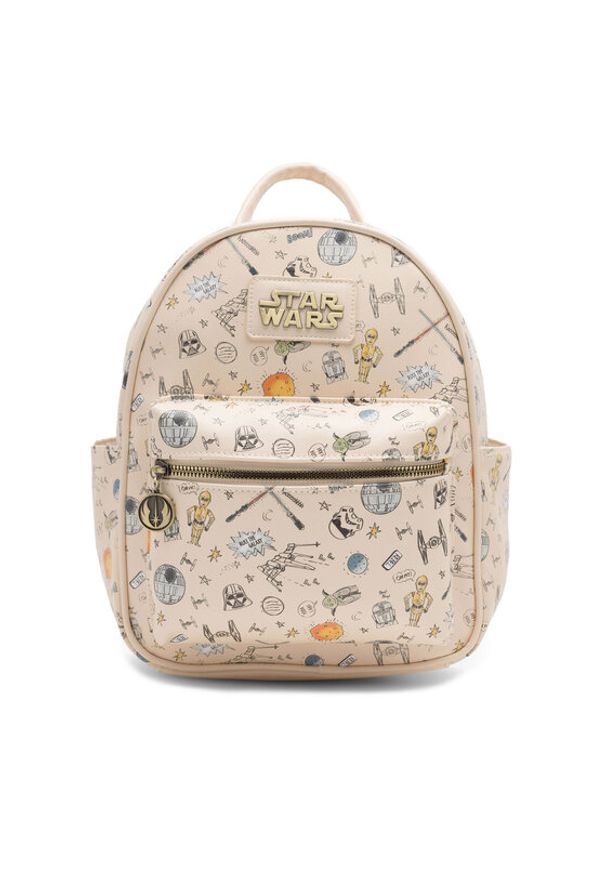 Star Wars Plecak ACCCS-AW23-132LC Beżowy. Kolor: beżowy. Materiał: poliester. Wzór: motyw z bajki