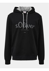 s.Oliver Bluza 2132732 Czarny Regular Fit. Kolor: czarny. Materiał: syntetyk, bawełna