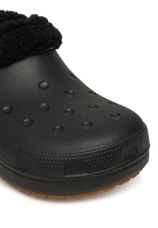 Crocs Klapki Classic Lined Shorty 211380 Czarny. Kolor: czarny