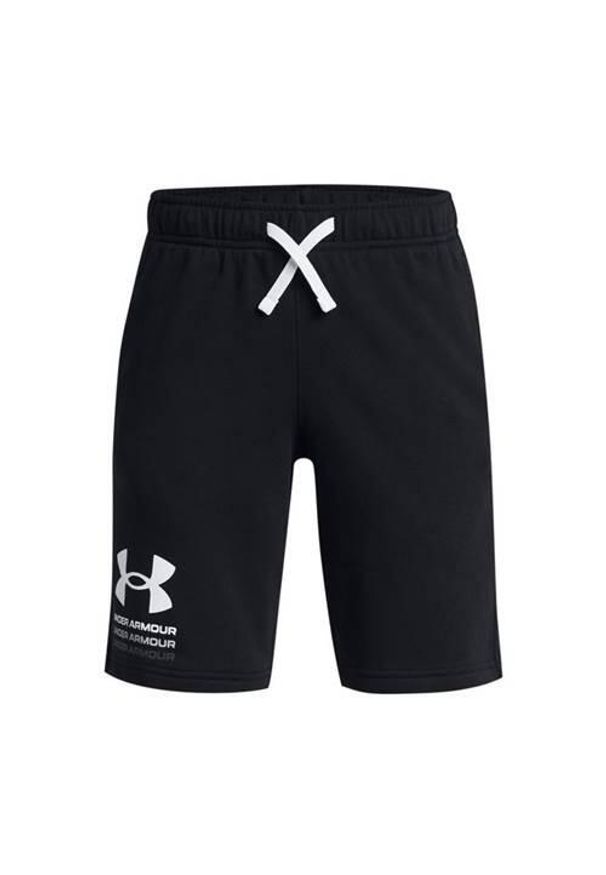Spodnie sportowe dziewczęce Under Armour 1383135001. Kolor: czarny. Materiał: materiał, syntetyk, bawełna. Długość: krótkie