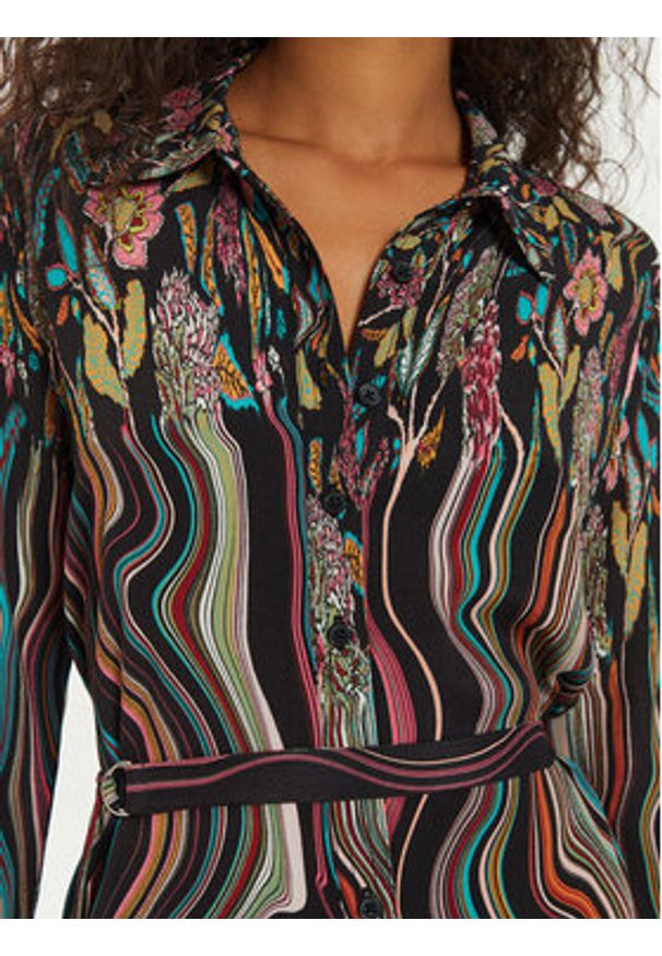 Desigual Sukienka koszulowa Charlotte 24WWVW65 Kolorowy Regular Fit. Materiał: wiskoza. Wzór: kolorowy. Typ sukienki: koszulowe