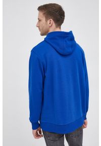 Calvin Klein - Bluza bawełniana. Okazja: na co dzień. Kolor: niebieski. Materiał: bawełna. Wzór: nadruk. Styl: casual #2