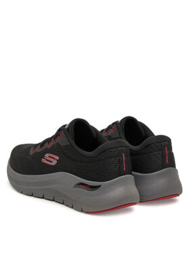 skechers - Skechers Sneakersy Arch Fit 2.0- 232700/BKRD Czarny. Kolor: czarny. Materiał: materiał