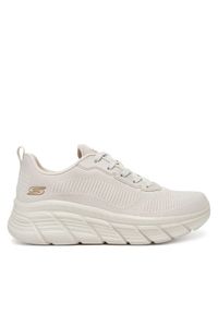 skechers - Skechers Sneakersy Bobs B Flex Hi-Flying Hi 117385/OFWT Biały. Kolor: biały. Materiał: materiał