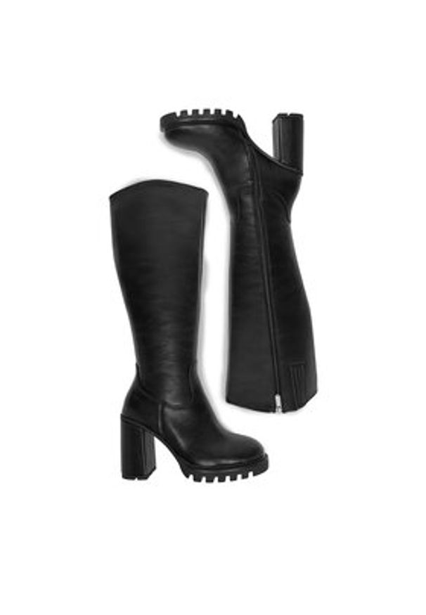 Nine West Kozaki CEO-HALA-01 Czarny. Kolor: czarny. Materiał: materiał