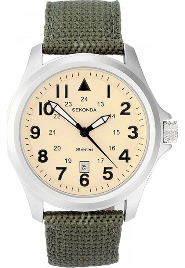 Zegarek Sekonda Zegarek męski Sekonda 3341 zielony. Kolor: zielony