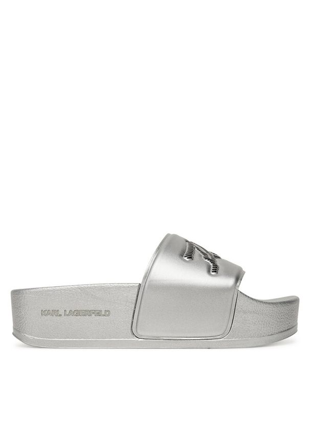 Karl Lagerfeld - Klapki KARL LAGERFELD. Kolor: srebrny