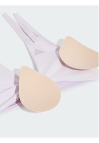 Adidas - adidas Biustonosz sportowy Optime Workout Reversible Twist Light Support Bra KS6053 Fioletowy jasny. Kolor: fioletowy. Materiał: syntetyk #4