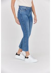 7 FOR ALL MANKIND Jasnoniebieskie jeansy damskie HW Slim Kick, Rozmiar 27. Kolor: niebieski