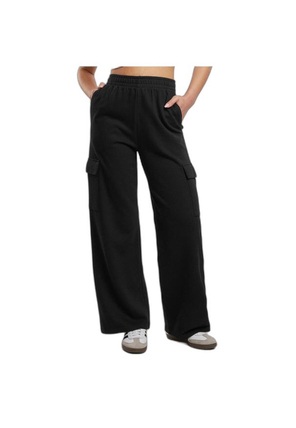 Spodnie dresowe damskie baggy Urban Classics. Kolor: czarny. Materiał: dresówka. Długość: długie. Sport: bieganie