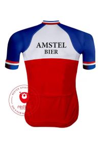 REDTED - Camisola DE CICLISMO Retro CERVEJA AMSTEL - VERMELHA. Kolor: czarny. Materiał: poliester