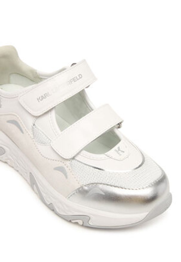 Karl Lagerfeld - KARL LAGERFELD Sneakersy Blaze KL62406 Biały. Kolor: biały. Materiał: skóra