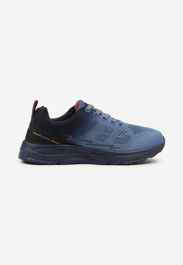 Born2be - Niebieskie Buty Sportowe Sneakersy z Perforacją Ziraline. Okazja: na co dzień. Kolor: niebieski. Szerokość cholewki: normalna