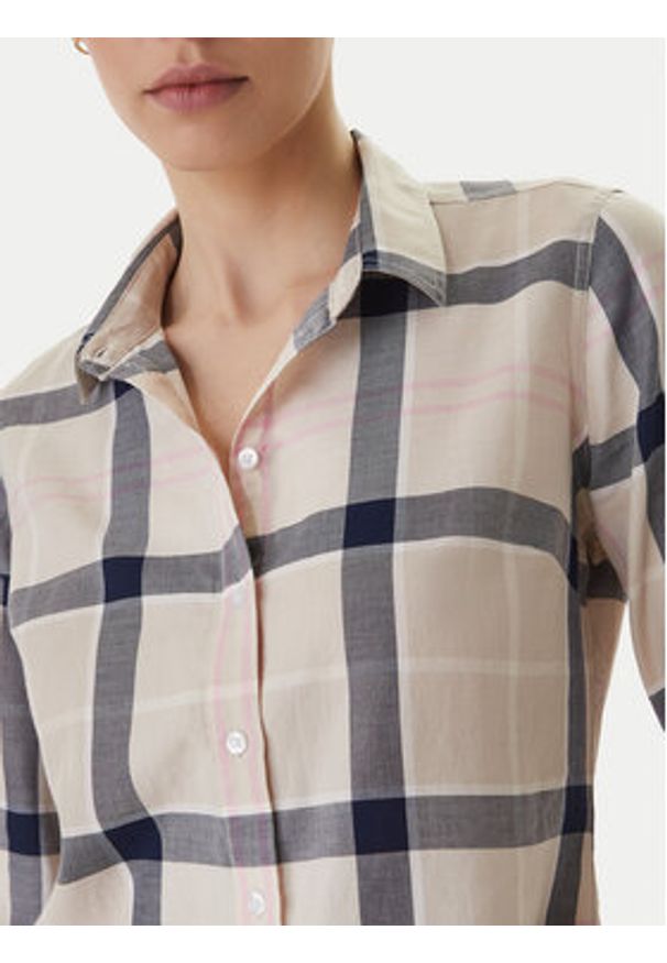 Barbour Koszula Bredon LSH1353PI55 Beżowy Regular Fit. Kolor: beżowy. Materiał: bawełna
