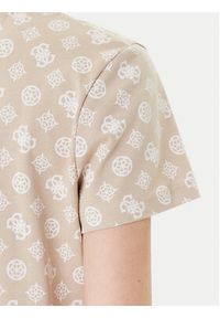 Guess T-Shirt V5YI04 I3Z14 Beżowy Regular Fit. Kolor: beżowy. Materiał: bawełna #2
