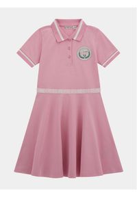 Guess Sukienka codzienna J4RK18 KC3J0 Różowy Regular Fit. Okazja: na co dzień. Kolor: różowy. Materiał: bawełna. Typ sukienki: proste. Styl: casual