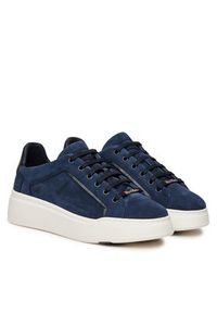 Max Mara Sneakersy 2514761011650 Granatowy. Kolor: niebieski. Materiał: zamsz, skóra #5