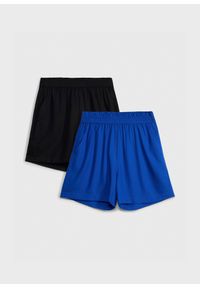 bonprix - Szorty z gumką w talii z miękkiej wiskozy (2 pary). Kolor: czarny. Materiał: wiskoza #1