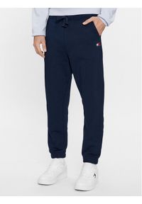 Tommy Jeans Spodnie dresowe Badge DM0DM18355 Granatowy Regular Fit. Kolor: niebieski. Materiał: bawełna #1