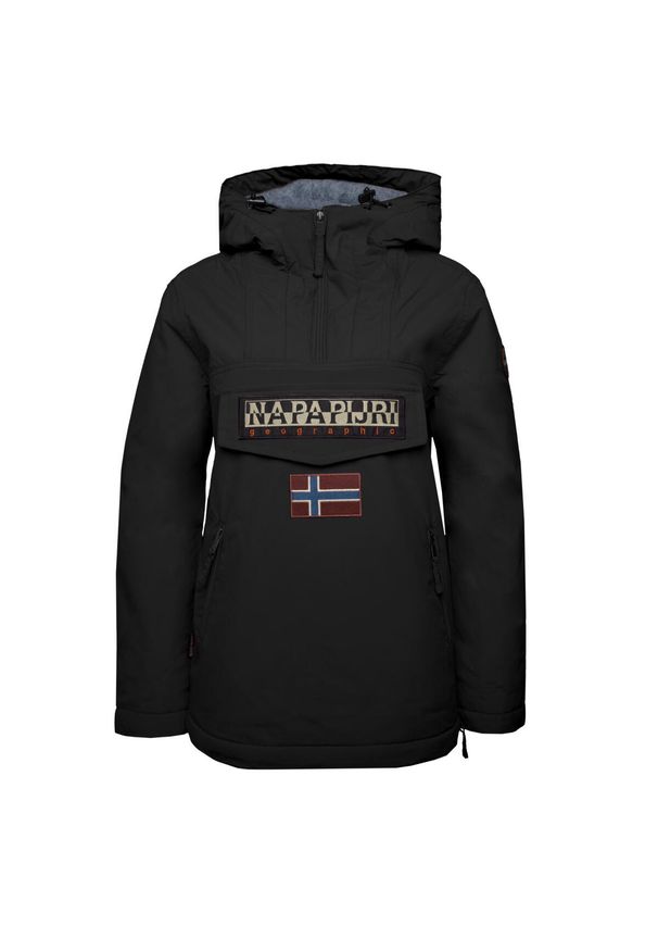 Kurtka z kieszeniami dla kobiet Napapijri Rainforest Winter. Kolor: czarny. Sezon: zima. Styl: sportowy