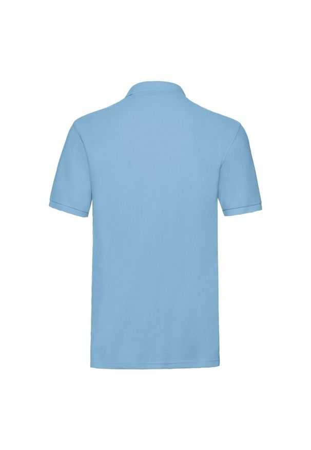 FRUIT OF THE LOOM - Męska Koszulka Polo Premium. Typ kołnierza: polo. Kolor: niebieski